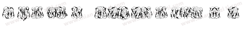 Circle Monograms Two White字体转换